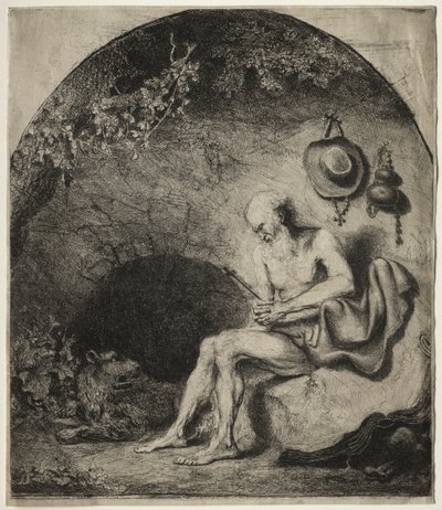 悔い改めの聖ジェローム、1644年。 作： Ferdinand Bol
