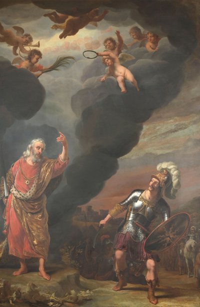 ヨシュアに現れた神の軍団長 作： Ferdinand Bol