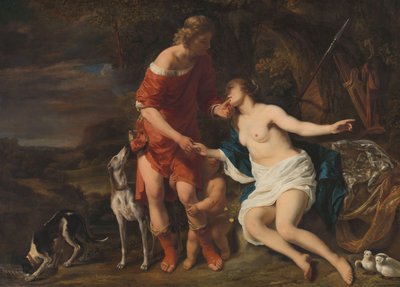 ヴィーナスとアドニス、1657-60 作： Ferdinand Bol