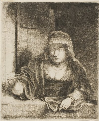 梨を持つ女 作： Ferdinand Bol