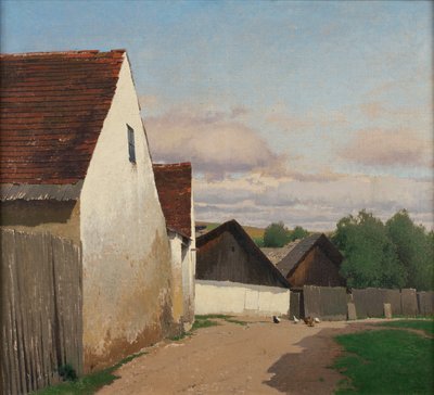 ガウデンツドルフの古い家屋 作： Ferdinand Brunner