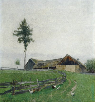ツヴェットル近くの農場 作： Ferdinand Brunner
