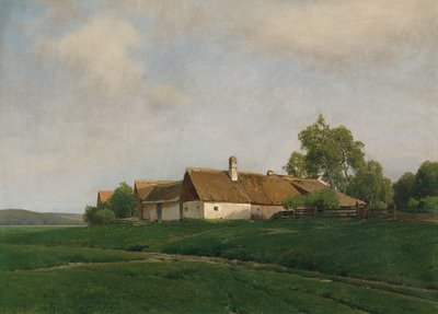 森林地区の農場 作： Ferdinand Brunner