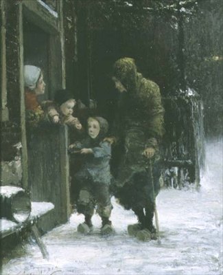 老婆と懇願するような少年 作： Ferdinand Carl Sierich