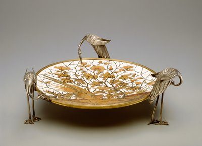 クーペ、1878年頃（真ちゅう、象牙の寄木細工、銅合金および木材） 作： Ferdinand Duvinage