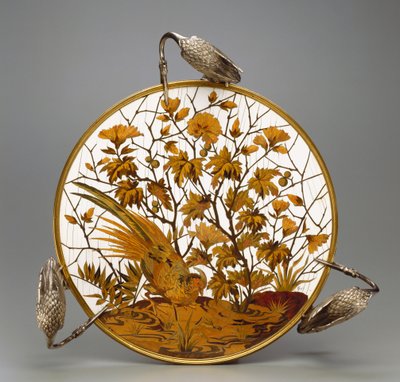 クーペ、1878年頃（真ちゅう、象牙の寄木細工、銅合金および木材） 作： Ferdinand Duvinage