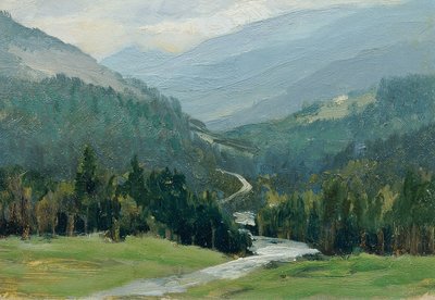 鉱石山脈（ポートフォリオ「チェコの風景16景『チェスカ・クライナー』」より） 作： Ferdinand Engelmuller