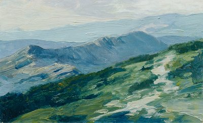 巨峰（「チェコの風景16景『チェスカ・クライナー』」フォルダより） 作： Ferdinand Engelmuller