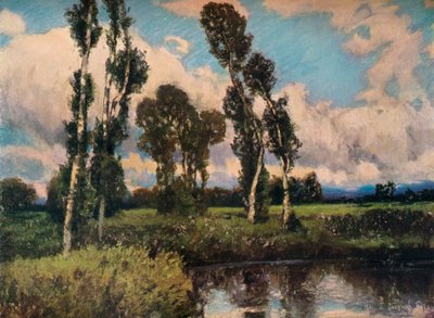 「ポプラ」、c1910 作： Ferdinand Engelmuller
