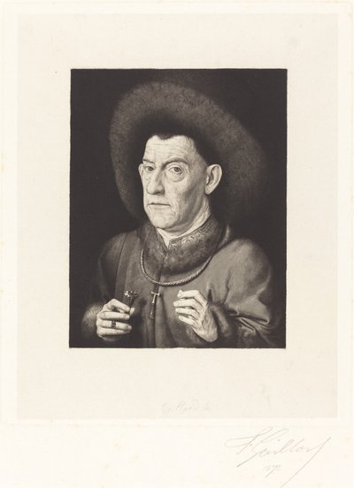 ピンクの男 作： Ferdinand Gaillard after Jan van Eyck