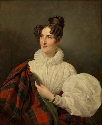 白いドレスを着た女性 作： Ferdinand Georg Waldmüller