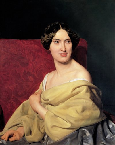アーティストの 2 番目の妻、アンナ・ベイヤー 作： Ferdinand Georg Waldmuller