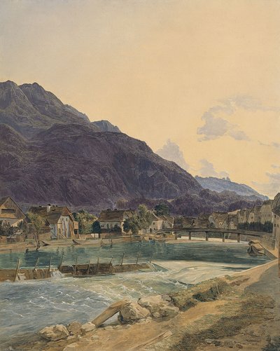 バートイシュル、1836年 作： Ferdinand Georg Waldmuller