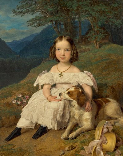 ジュリア伯爵夫人アプラシン 作： Ferdinand Georg Waldmuller