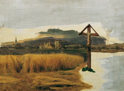 ブルン・アム・ゲビルゲの風景 作： Ferdinand Georg Waldmuller