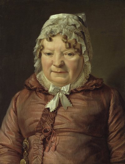 Waldmueller, Ferdinand Georg (1793-1865) von Stierle-Holzmeister大尉の母親の肖像 (Stierle Holzmeister) - 1819年頃 キャンバスに油彩画 Staatliche Museen, Berlin 54x41 作： Ferdinand Georg Waldmuller