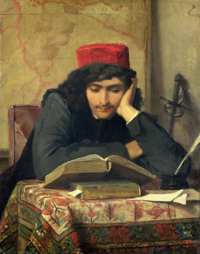 リーダー、1856 作： Ferdinand Heilbuth