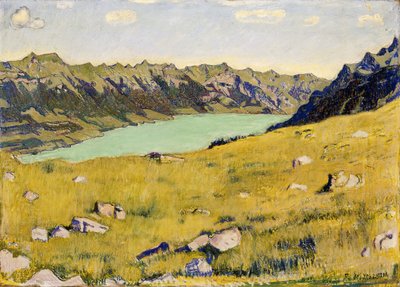 ブライトラウエネンのブリエンツ湖、1906年 作： Ferdinand Hodler