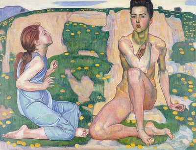 春。 1901 作： Ferdinand Hodler