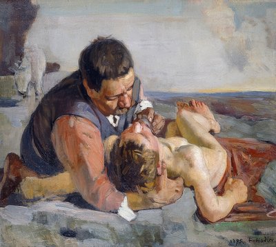 良いサマリア人。 1883年頃 作： Ferdinand Hodler