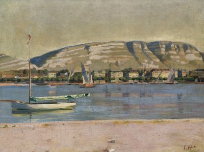 ジュネーブ港とサレーヴ 作： Ferdinand Hodler