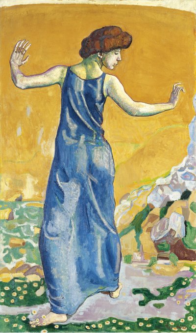 うれしそうな女 作： Ferdinand Hodler