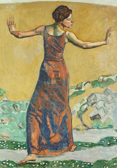 喜びの女、1911 作： Ferdinand Hodler