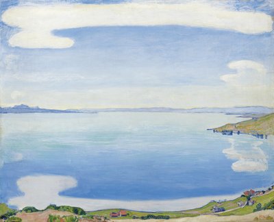 シェブルから見たジュネーブ湖、1904年 作： Ferdinand Hodler