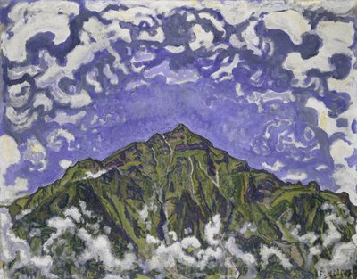 ヒューストリッヒから見たニーゼン山、1910年。 作： Ferdinand Hodler
