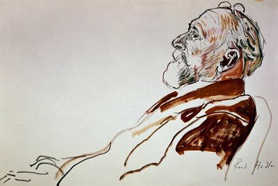 カール・スピットラーの肖像 作： Ferdinand Hodler