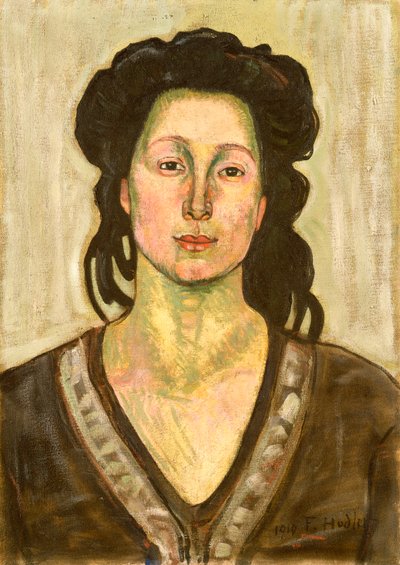 ジャンヌセラニの肖像、1910 作： Ferdinand Hodler