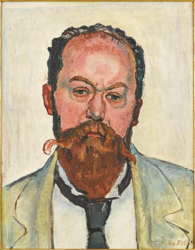 マティアス・モーハルトの肖像 1863-1939 年、1913 年。 作： Ferdinand Hodler