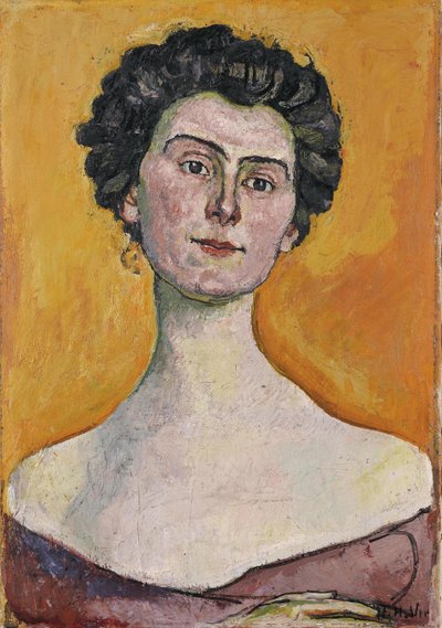 クララパスシェバティエの肖像画、1914 作： Ferdinand Hodler