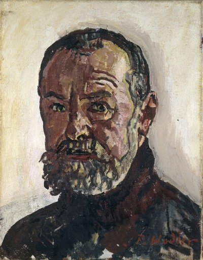 自画像、c。 1916年。 作： Ferdinand Hodler