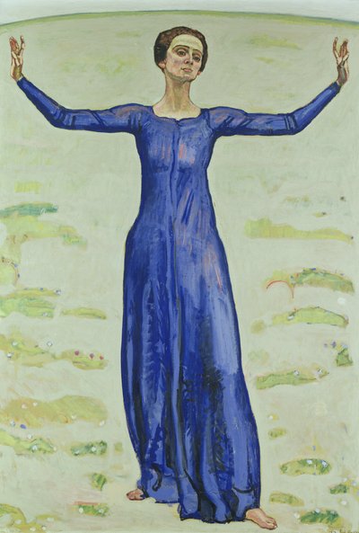 遠くの歌、1914 作： Ferdinand Hodler