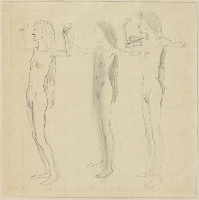 一日の勉強 (真実) 作： Ferdinand Hodler