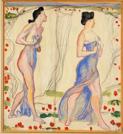 「ダイ・チェンフィンドゥンI」の研究、1901-02年 作： Ferdinand Hodler