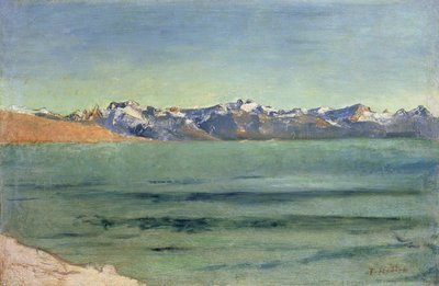 モンブランの日の出、1890年頃 作： Ferdinand Hodler