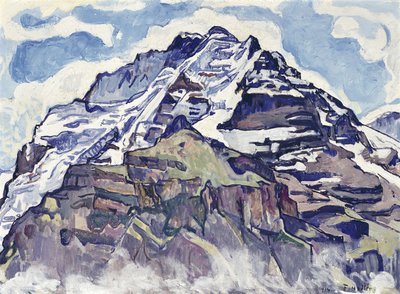 ミューレンから見たユングフラウ 作： Ferdinand Hodler