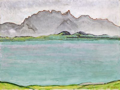 ストックホーン山脈とトゥーン湖、1911 作： Ferdinand Hodler