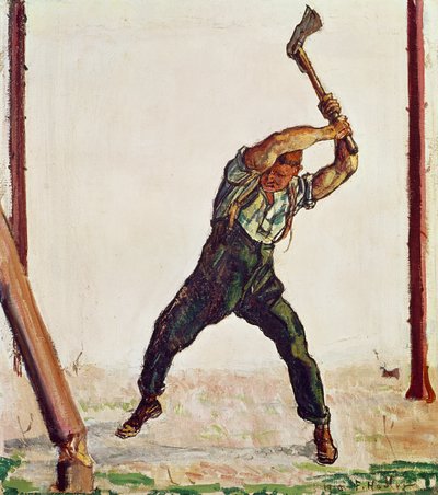 ウッドマン、1910 作： Ferdinand Hodler