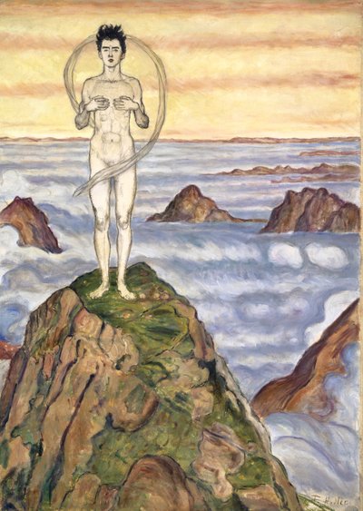 View Into Infinity、1903（キャンバスに油彩と鉛筆） 作： Ferdinand Hodler