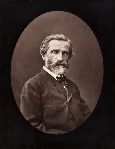 ジュゼッペ・ヴェルディ イタリアの作曲家、1813～1901年頃。 1872年。 作： Ferdinand J. Mulnier