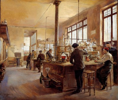 市立研究所には警察県大通りデュパレスがあります。 Ferdinand Joseph Gueldry (1858-1945) の絵画 作： Ferdinand Joseph Gueldry
