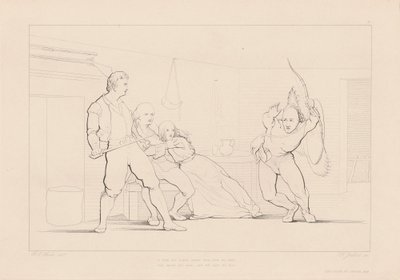 闇からフォームが彼らの中に駆けつけた 作： Ferdinand Joubert, after George Elgar Hicks
