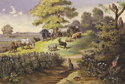 7月（カラーリトグラフ） 作： Ferdinand Karl Klimsch