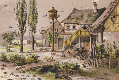 11月（カラーリトグラフ） 作： Ferdinand Karl Klimsch