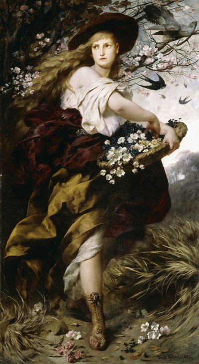 フローラ、1883 作： Ferdinand Keller