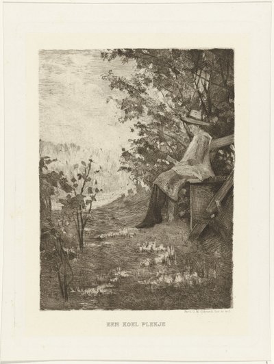 ソファで読書する少年 涼しい場所 (オブジェクトのタイトル) 作： Ferdinand Oldewelt