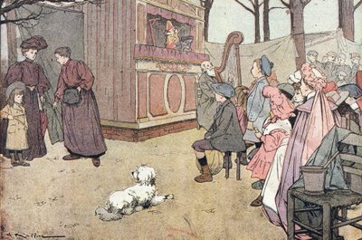 クレイジーシアター、子供の頃のイマジエ、1900年頃（彫刻） 作： Ferdinand Raffin
